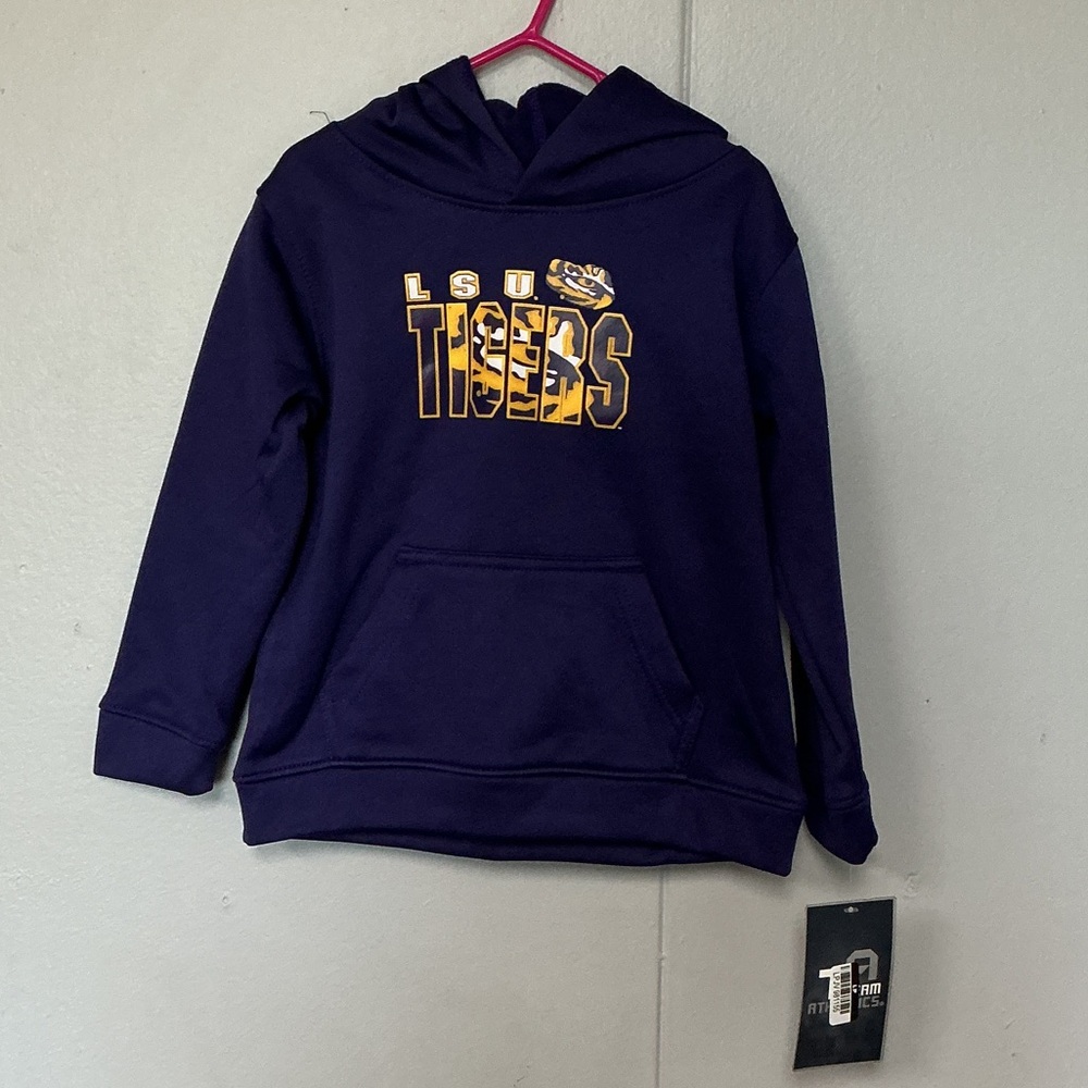 LSU Tigers Youth Purple Pullover Hoodie
